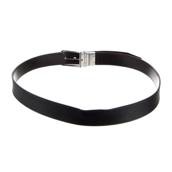Authentic LV Louis Vuitton black Epi leather belt Medium M - Picture 2 of 2